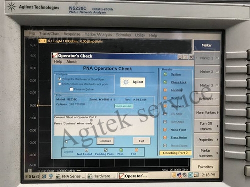 维修网络分析仪N5230C无法进入系统故障 维修网络分析仪N5230C无法进入系统故障