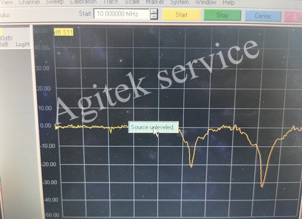 维修网络分析仪N5230A开机报错unlevel故障 维修网络分析仪N5230A开机报错unlevel故障