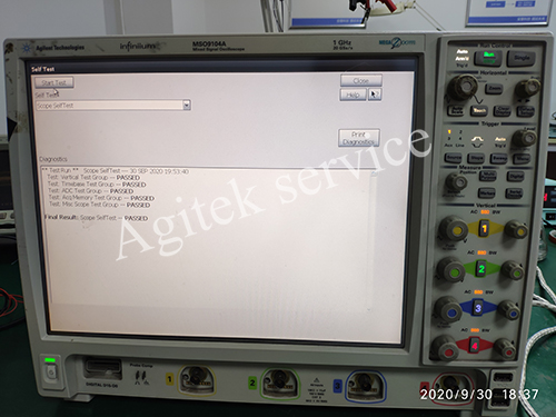 安捷伦示波器MSO9104A开机异常维修 安捷伦示波器MSO9104A开机异常维修