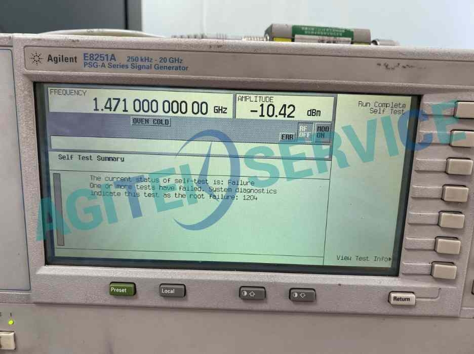 信号发生器E8251A unlevel报错维修案例 信号发生器E8251A unlevel报错维修案例