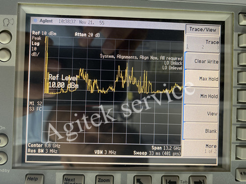 是德频谱分析仪E4405B维修报错LO unlock故障 是德频谱分析仪E4405B维修报错LO unlock故障