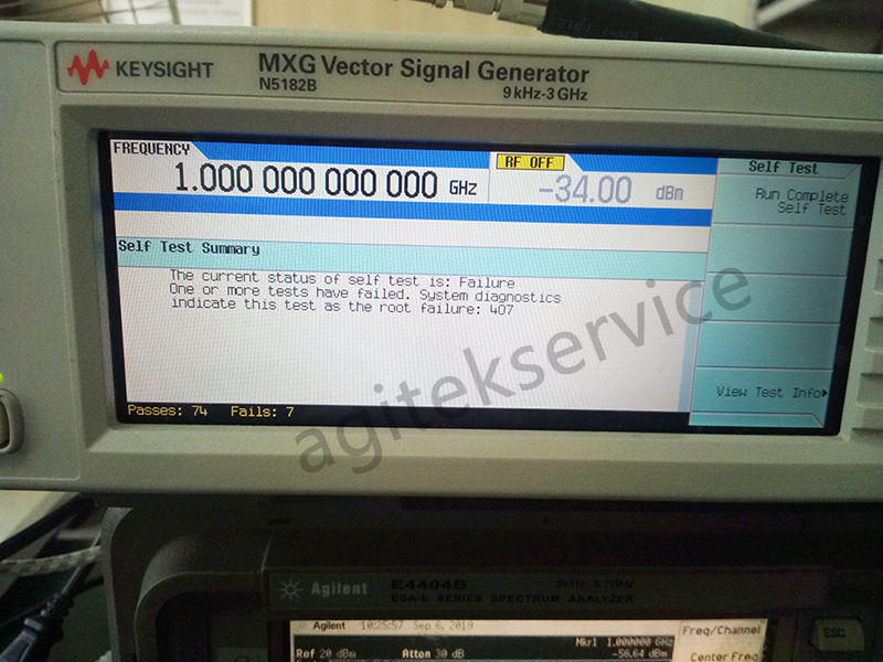 是德科技N5182B信号发生器无输出维修案例