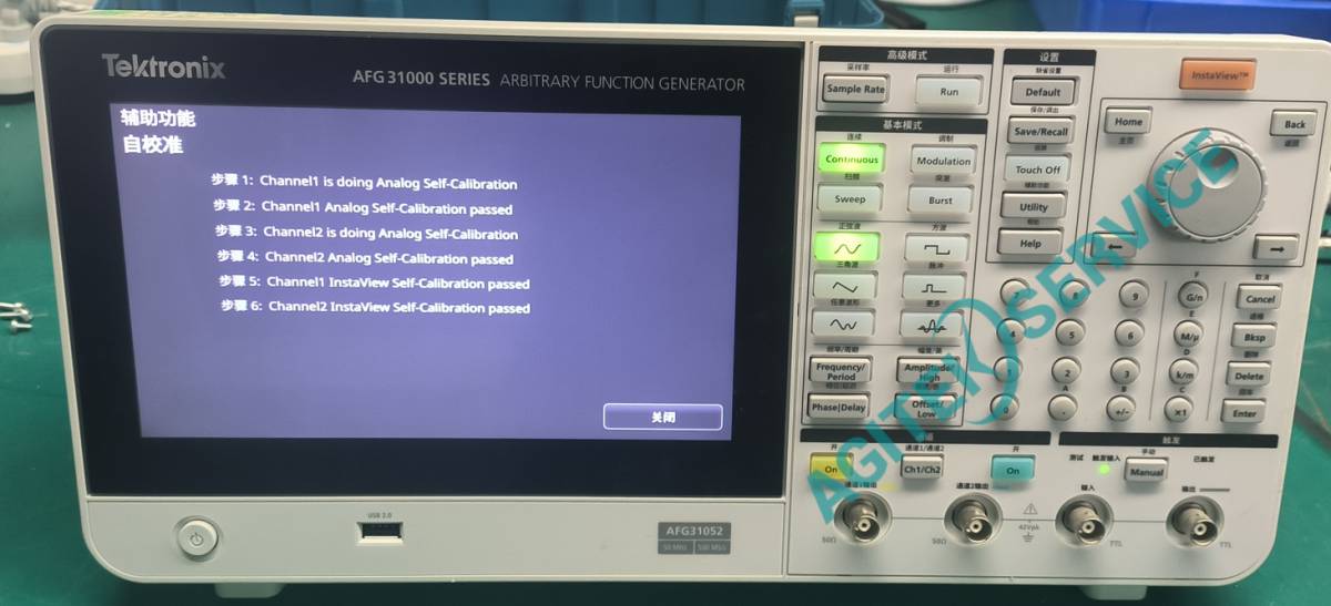 泰克AFG31000 信号发生器CH1报错过流维修 泰克AFG31000 信号发生器CH1报错过流维修