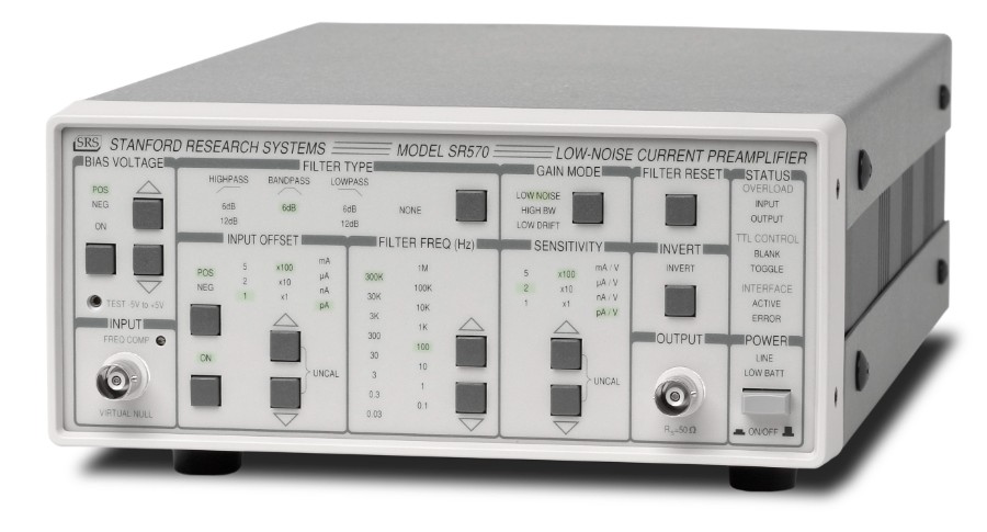 SR570低噪声电流前置放大器 SR570低噪声电流前置放大器